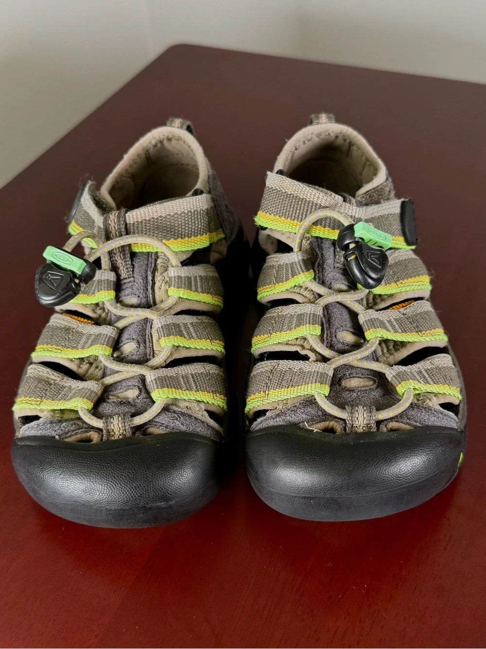 Keen Kids Gray with Lime Active Sandals Size Kids 13